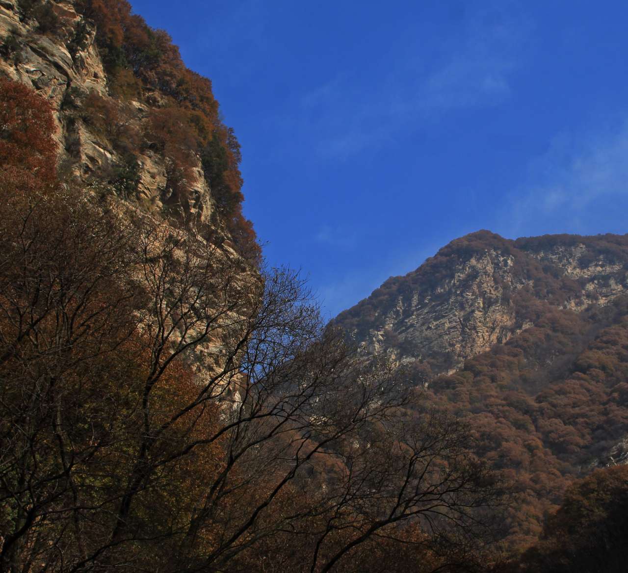 少华山石门峡景区图片